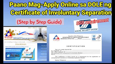 dole e filing services calabarzon